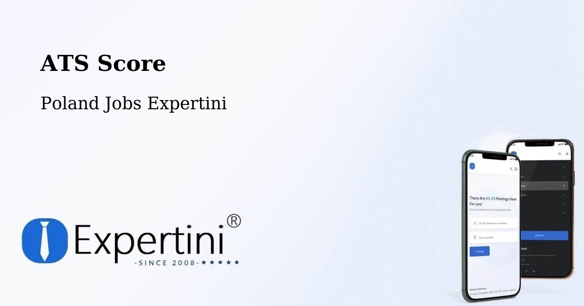 Resume ATS Score & Job Description Match Tool – Gołańcz - Poland Jobs Expertini
